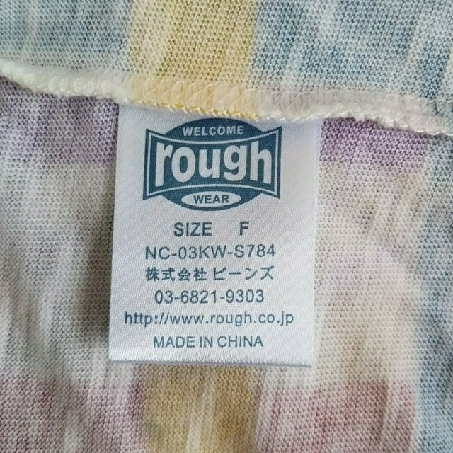 rough(ラフ)の【新品】rough ラフ Tシャツ フリーサイズ レディースのトップス(Tシャツ(半袖/袖なし))の商品写真