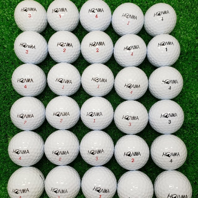 本間ゴルフ(ホンマゴルフ)のHONMA  TWシリーズMix　30球　ロストボール スポーツ/アウトドアのゴルフ(その他)の商品写真
