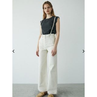 マウジー(moussy)のmoussy SUSPENDER WIDE DENIM(デニム/ジーンズ)