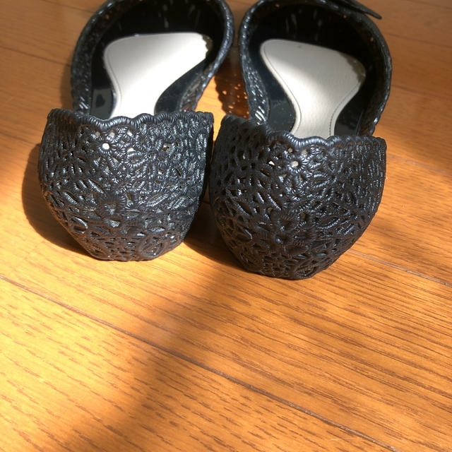 Salvatore Ferragamo(サルヴァトーレフェラガモ)のフェラガモ　ラバーシューズ　ブラック　10 レディースの靴/シューズ(バレエシューズ)の商品写真