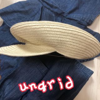 アングリッド(Ungrid)の⑦①①ungrid 麦わらキャスケット ブレードマリンキャップ(キャスケット)