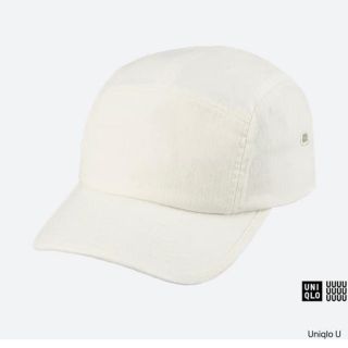 ユニクロ(UNIQLO)の【美品】UNIQLO U キャップ　白　Lサイズ(キャップ)