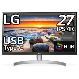 エルジーエレクトロニクス(LG Electronics)のLG モニター ディスプレイ 27UK850-W　4K HDR USB-Type(ディスプレイ)