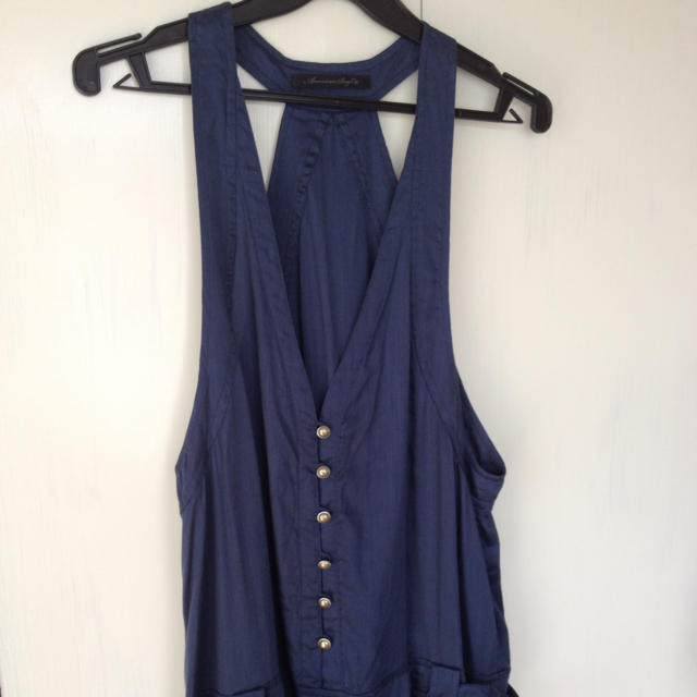 AMERICAN RAG CIE - 新品☆ネイビーサロペット