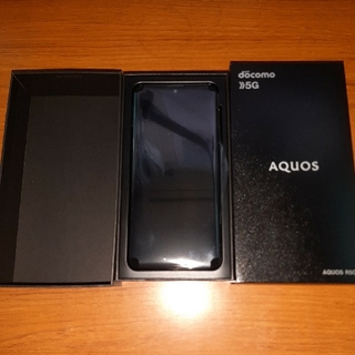 アクオス(AQUOS)の新品未使用 AQUOS R5G SH-51A Black ◯判定  SIMフリー(スマートフォン本体)