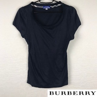 バーバリーブルーレーベル(BURBERRY BLUE LABEL)の美品 BURBERRY BLUE LABEL 半袖Tシャツ ネイビー サイズ38(Tシャツ(半袖/袖なし))