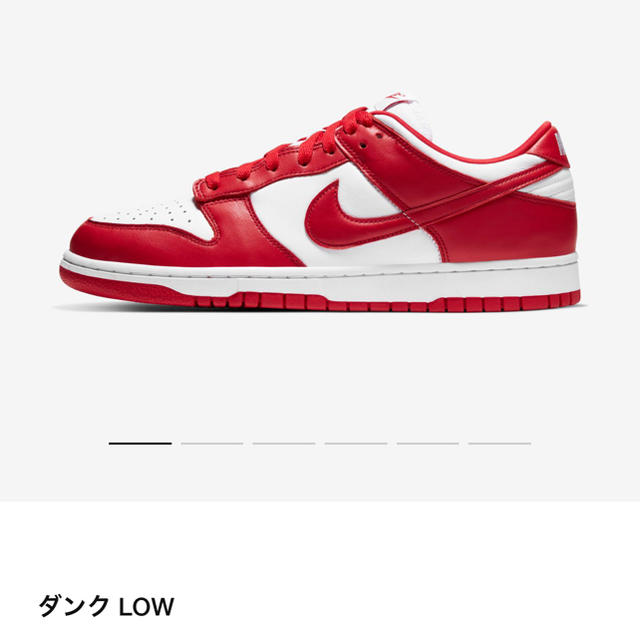 NIKE(ナイキ)のNIKE☆ダンクLOW☆RED☆28.0センチ☆送料込み メンズの靴/シューズ(スニーカー)の商品写真