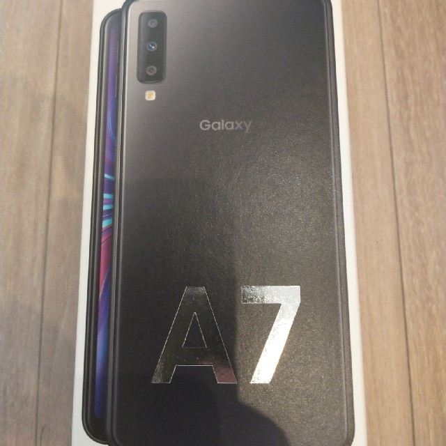 Galaxy(ギャラクシー)の【新品未開封】garaxy A7 ブラック SIMフリー スマホ/家電/カメラのスマートフォン/携帯電話(スマートフォン本体)の商品写真