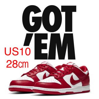 ナイキ(NIKE)の28㎝ NIKE DUNK LOW SP UNIVERSITY RED ダンク(スニーカー)