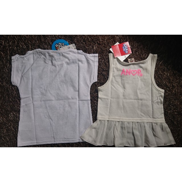 ANAP Kids(アナップキッズ)のANAPkids タンクトップ & Tシャツ 2枚セット  キッズ/ベビー/マタニティのキッズ服女の子用(90cm~)(Tシャツ/カットソー)の商品写真