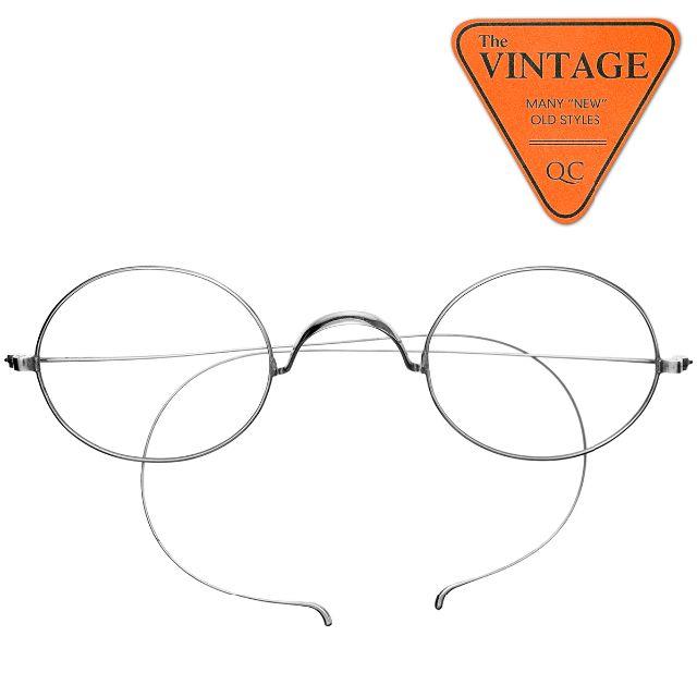 SALE!デッド未使用USA シルバー丸眼鏡 ラウンド ヴィンテージ アメリカ メンズのファッション小物(サングラス/メガネ)の商品写真