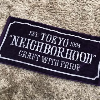 ネイバーフッド(NEIGHBORHOOD)の新品 ネイバーフッド フェイスタオル  パープル(タオル/バス用品)