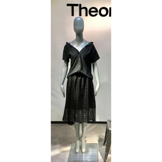 Theory 18ss チェックスカート