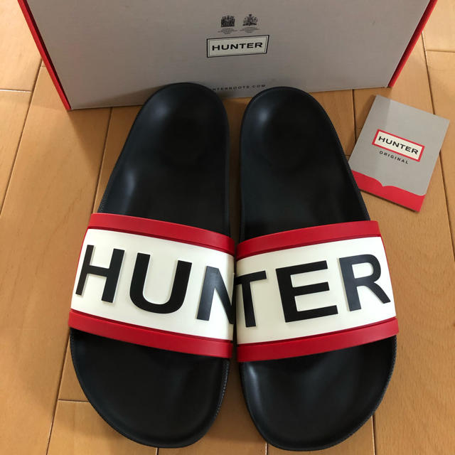 HUNTER(ハンター)の新品未使用 HUNTER SLIDE ハンター サンダル メンズ 完売品 レア メンズの靴/シューズ(サンダル)の商品写真