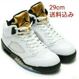 ナイキ(NIKE)の★AIR JORDAN 5 RETRO 136027－133 GOLDメタリック(スニーカー)