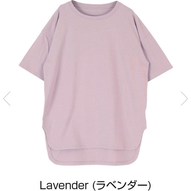 titivate(ティティベイト)のコットンカットソーロング丈Tシャツ レディースのトップス(Tシャツ(半袖/袖なし))の商品写真