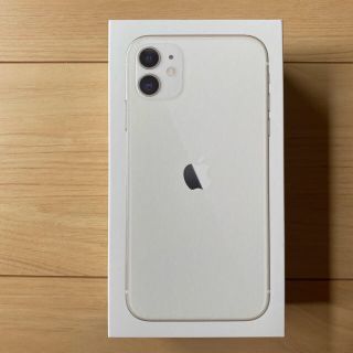 アイフォーン(iPhone)の【箱+純正イヤホン】iPhone 11 128G white(ストラップ/イヤホンジャック)