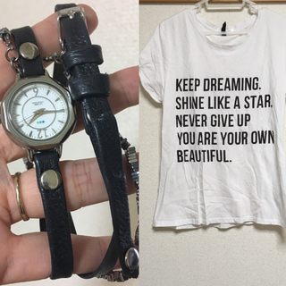 エイチアンドエム(H&M)のラメール時計とH&MのTシャツセット(Tシャツ(半袖/袖なし))