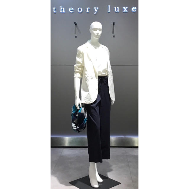 Theory luxe 19ss リネンワイドクロップドパンツ