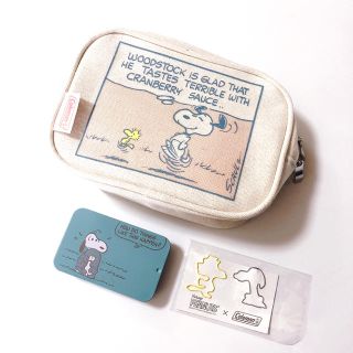 スヌーピー(SNOOPY)のスヌーピー　【ポーチ・缶ケース・クリップ】セット(キャラクターグッズ)