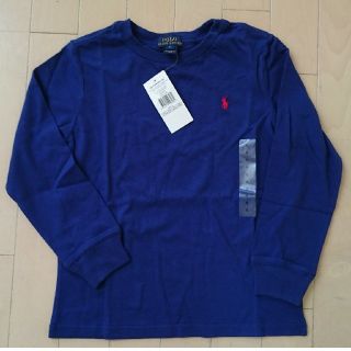 ポロラルフローレン(POLO RALPH LAUREN)の新品タグつきラルフローレン6 110 120 ロンTブルー(Tシャツ/カットソー)