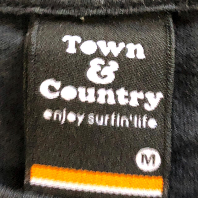Town & Country(タウンアンドカントリー)のTown&CountryTシャツ☆黒メンズM☆美品 メンズのトップス(Tシャツ/カットソー(半袖/袖なし))の商品写真