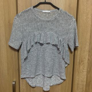 ザラ(ZARA)の【MIZUKI様専用】ZARA ストライプトップス(Tシャツ(半袖/袖なし))