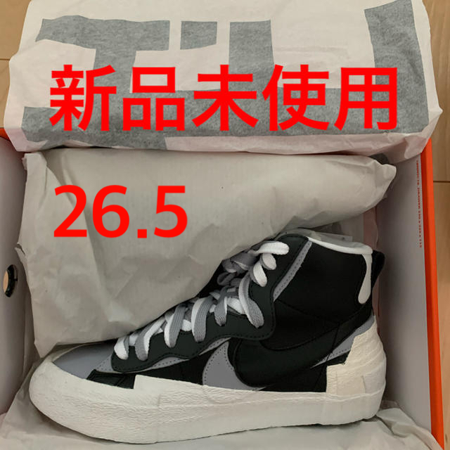 sacai - Nike Blazer Mid sacai Black Grey 26.5cmの通販 by shop ...