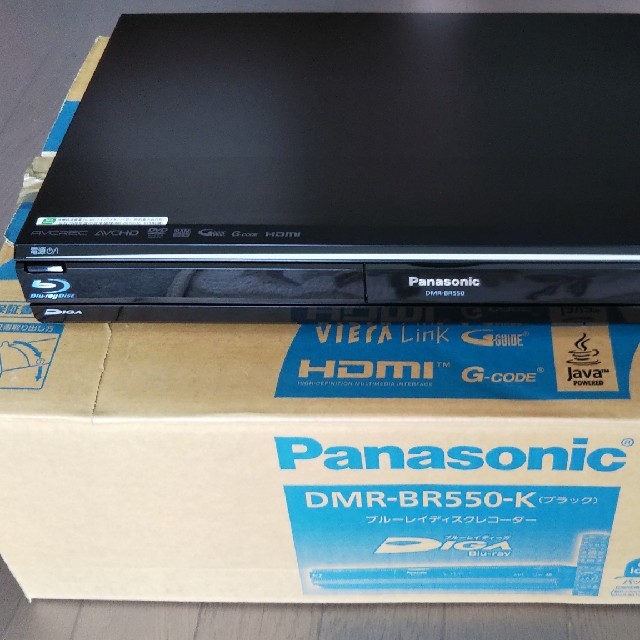 ブルーレイレコーダー Panasonic DMR-BR550-K ブルーレイレコーダー Panasonic DMR-BR550-K