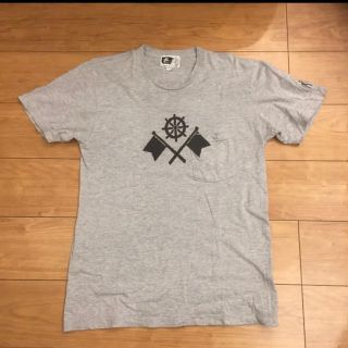 エンジニアードガーメンツ(Engineered Garments)のエンジニアードガーメンツTeeシャツUSA生産.Grey-M(Tシャツ/カットソー(半袖/袖なし))