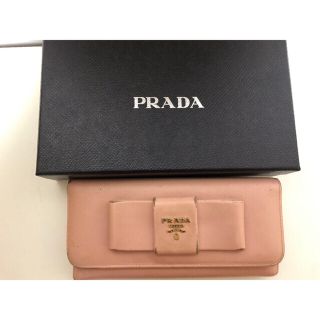 プラダ(PRADA)のPRADA長財布リボン(財布)