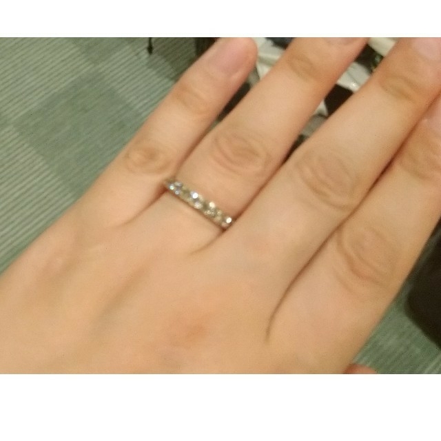 鑑定済!K18wg 0.9カラットダイヤモンド リング レディースのアクセサリー(リング(指輪))の商品写真