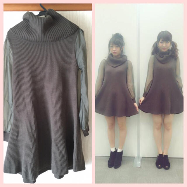 snidel♡シフォンタートルワンピ