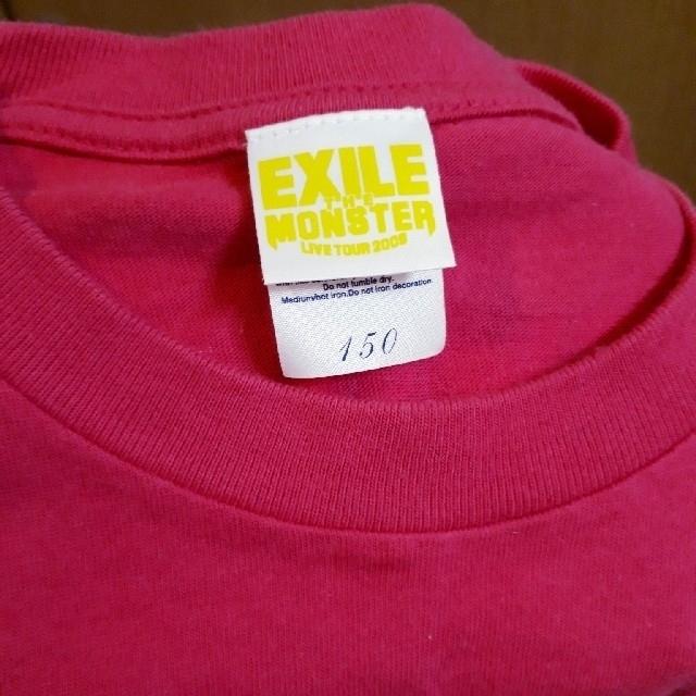 EXILE(エグザイル)のEXILE　Tシャツ　150㎝　ピンク エンタメ/ホビーのタレントグッズ(ミュージシャン)の商品写真