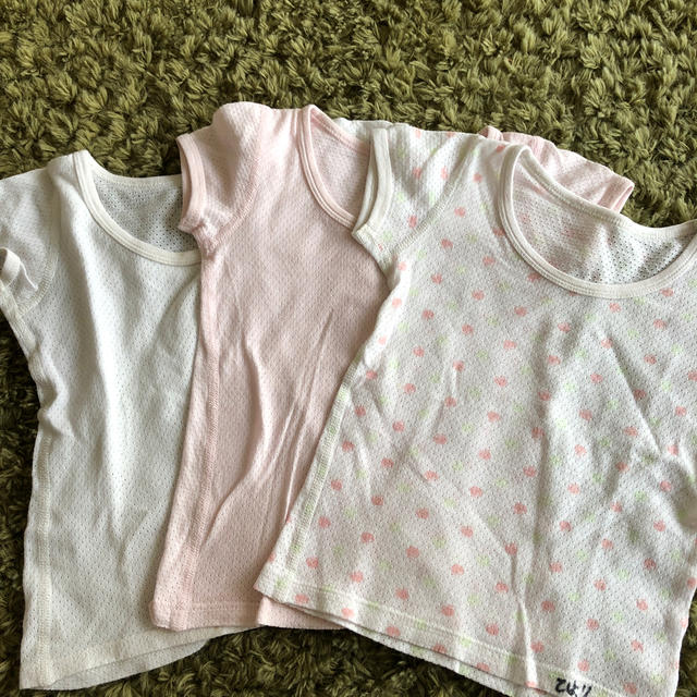 UNIQLO(ユニクロ)のユニクロメッシュ下着3枚セット キッズ/ベビー/マタニティのベビー服(~85cm)(肌着/下着)の商品写真