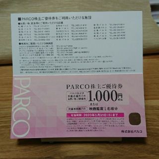 PARCO 株主優待 パルコ(ショッピング)