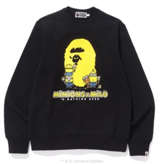 アベイシングエイプ(A BATHING APE)のMINIONS x A BATHING APE CREWNECK(スウェット)