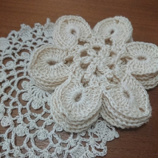 モチーフ編み コースター(雑貨)