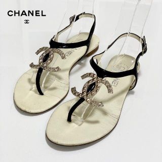 シャネル(CHANEL)の1433 シャネル ココマーク トングサンダル(サンダル)