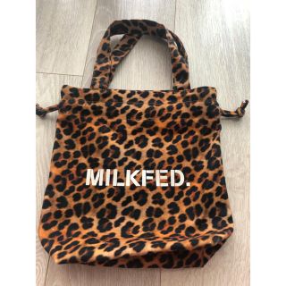 ミルクフェド(MILKFED.)のLEOPARD DRAWSTRING MINI TOTE(トートバッグ)