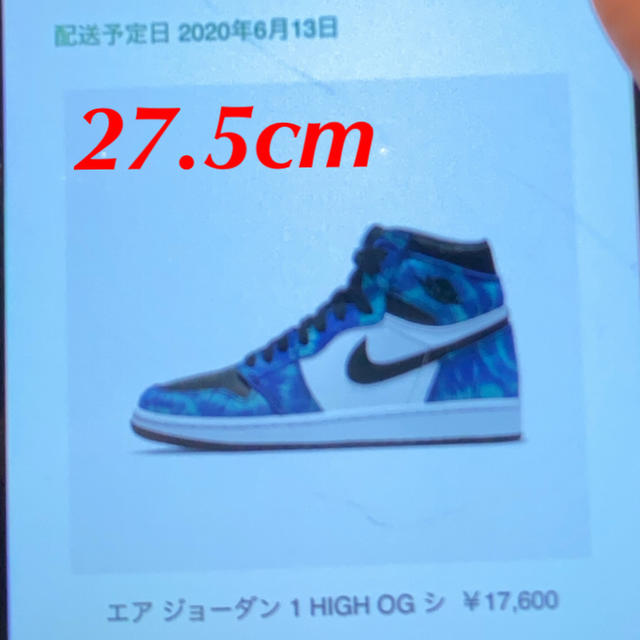 NIKE(ナイキ)のWMNS AIR JORDAN 1 HIGH OG TIE-DYE 27.5 メンズの靴/シューズ(スニーカー)の商品写真