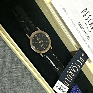 ステファノバレンチノ(STEFANO VALENTINO)の本革ベルト ダイヤつき腕時計(腕時計)