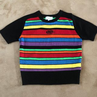 ユニフ(UNIF)のunif RAINBOW STRIPE KNIT(ニット/セーター)