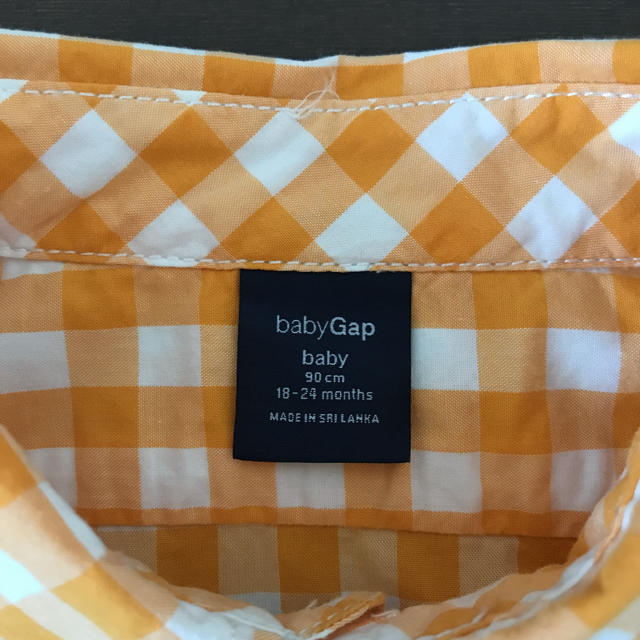 babyGAP(ベビーギャップ)のベビーギャップ チェックシャツ 90 キッズ/ベビー/マタニティのキッズ服男の子用(90cm~)(ブラウス)の商品写真