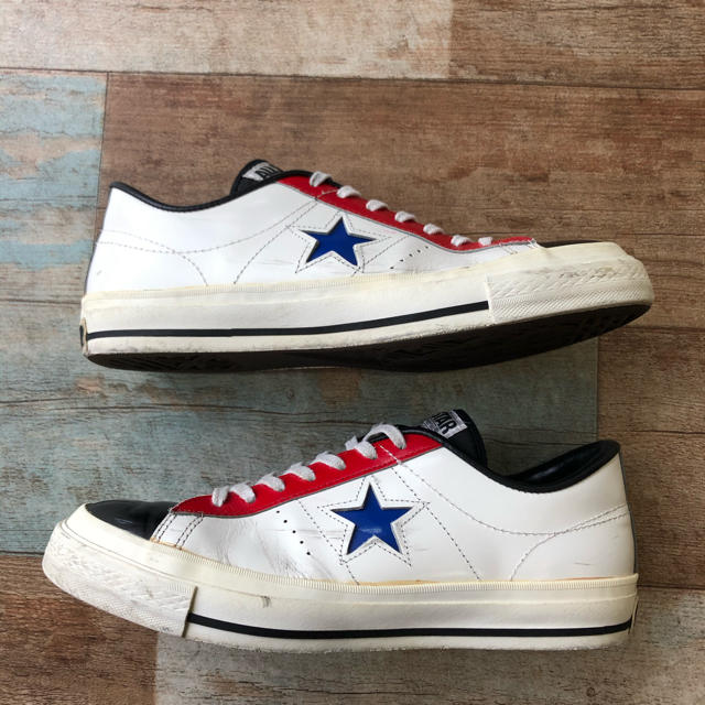 CONVERSE(コンバース)のコンバース  ワンスター  マルチ ホワイト 日本製 27cm USED 傷あり メンズの靴/シューズ(スニーカー)の商品写真