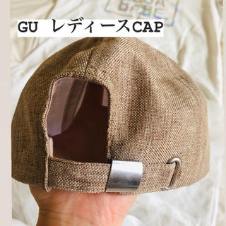 ジーユー(GU)のGU キャップ　レディースキャップ　ベージュ　小さめの帽子(キャップ)