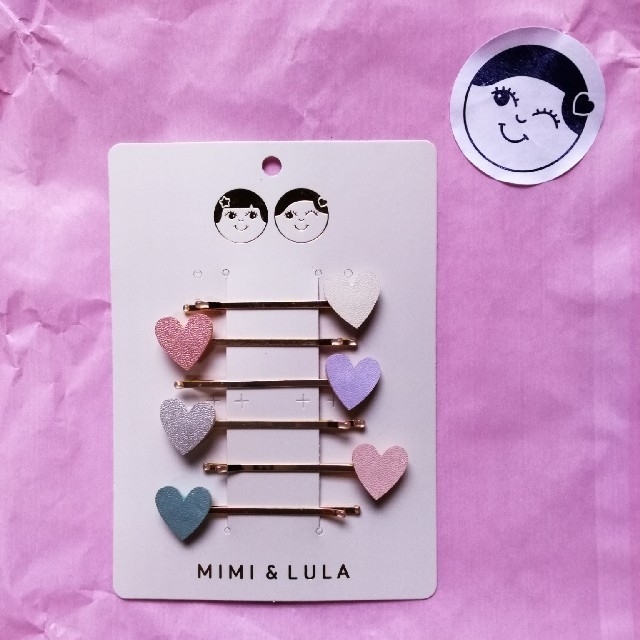 BEAUTY&YOUTH UNITED ARROWS(ビューティアンドユースユナイテッドアローズ)の【新品】MIMI&LULA ミミアンドルラヘアクリップ　パステルハート レディースのヘアアクセサリー(バレッタ/ヘアクリップ)の商品写真