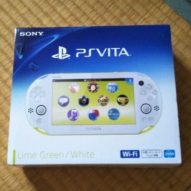 PlayStation Vita - PS Vita PCH-2000 WiFi型 ライムグリーン/ホワイト 