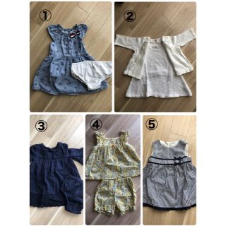 トミーヒルフィガー(TOMMY HILFIGER)の春夏ベビー服まとめ売り　１歳　女の子(ワンピース)