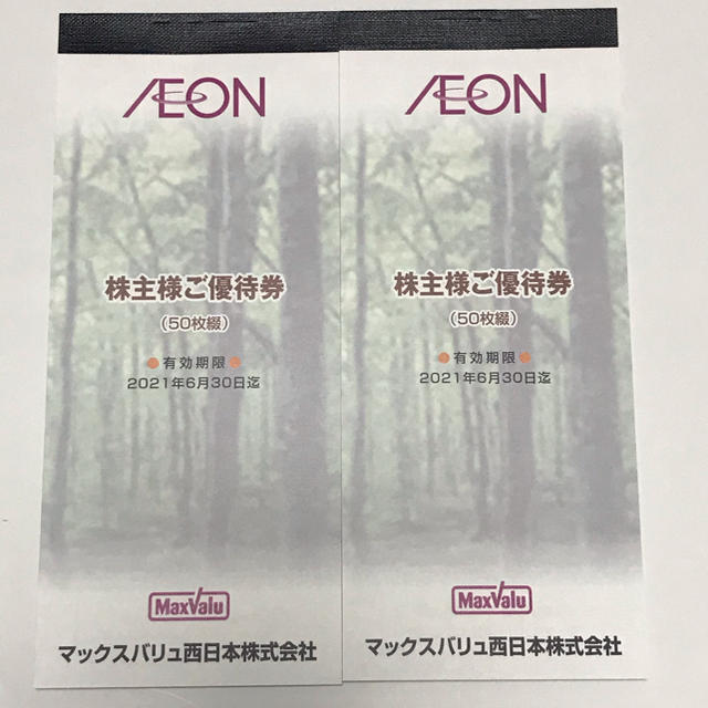 マックスバリュ 株主優待券 10,000円分